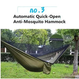 ZenSlopa Double Camping Hammock with Pop-Up Mosquito Net