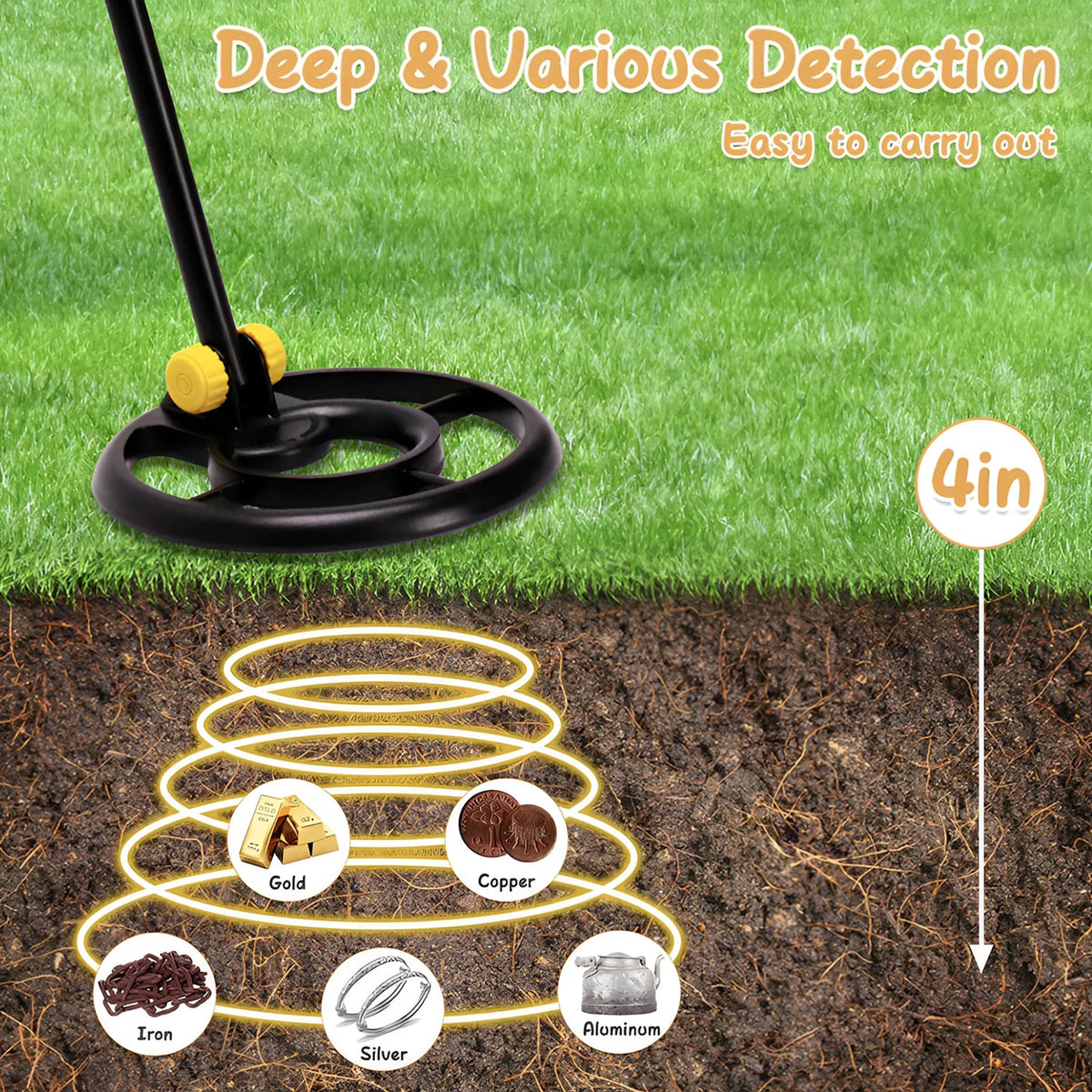 Zorby Kids Metal Detector - High-Sensitivity Treasure Hunter